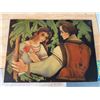 Image 1 : Folk Art Painted Panel Depicting Couple in Traditional Clothing