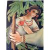 Image 2 : Folk Art Painted Panel Depicting Couple in Traditional Clothing
