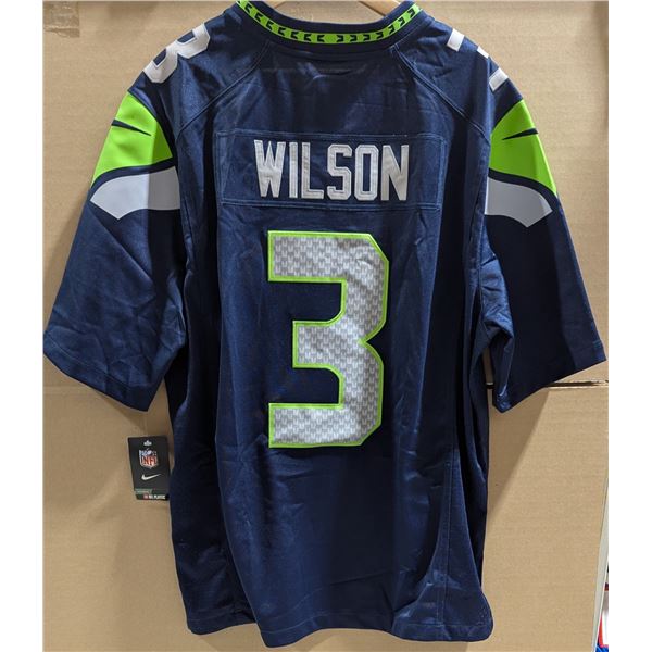 Nike Russell Wilson #3 Seattle Seahawks Home Navy NFL Jersey