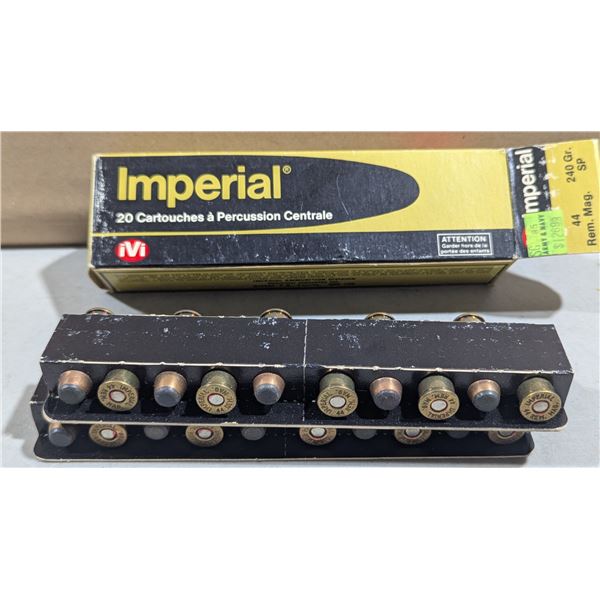 VTG IVI Imperial .44 Rem. Mag. 240 Gr. Soft Point Ammunition Box