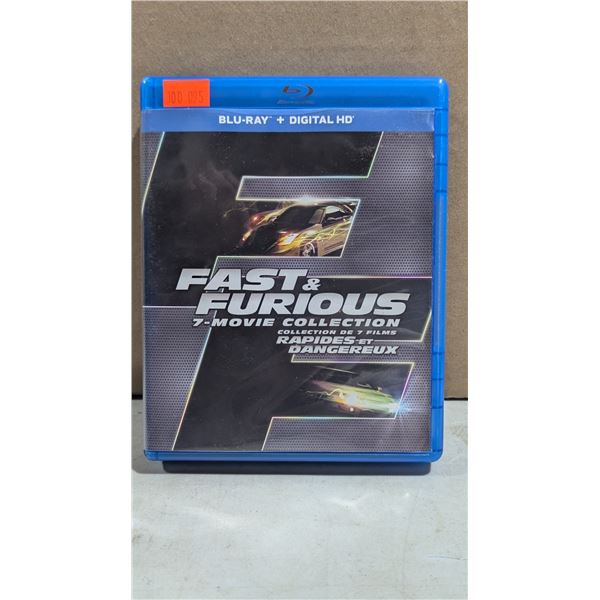Fast & Furious Seven Movie Collection Blu-Ray + Digital HD