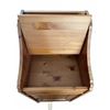 Image 2 : Solid Pine Wood Side Cabinet with Open Shelf and Storage Door
