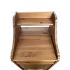 Image 3 : Solid Pine Wood Side Cabinet with Open Shelf and Storage Door