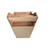 Image 6 : Solid Pine Wood Side Cabinet with Open Shelf and Storage Door