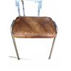 Image 4 : Stylerite Furniture Toronto Brown Vinyl and Metal Stool
