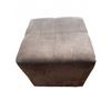 Image 4 : Brown Microfiber Square Ottoman