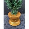 Image 5 : Artificial Tabletop Christmas Tree with Gold Base, Adapter and Ornaments