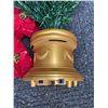 Image 6 : Artificial Tabletop Christmas Tree with Gold Base, Adapter and Ornaments