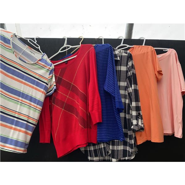 Women's Clothing, Various Brands, Sizes L-XL, Assorted Tops and Pants