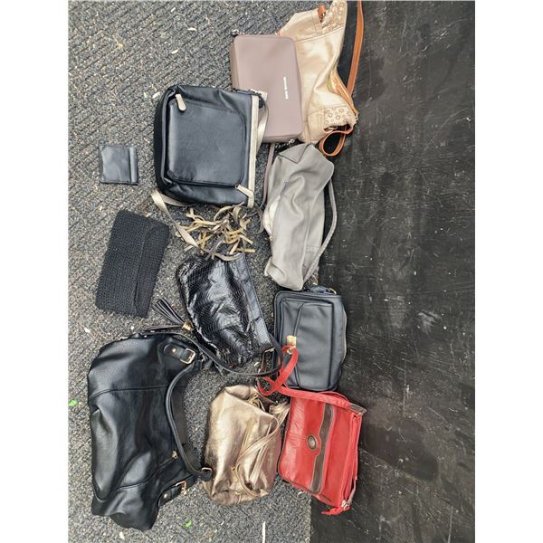 10 Assorted Purses Including Michael Kors and Coach