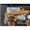Image 5 : Kitchen Assortment with Storage Jars, Utensils, Rolling Pin, Oven Mitts