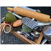Image 6 : Kitchen Assortment with Storage Jars, Utensils, Rolling Pin, Oven Mitts