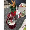 Image 7 : Christmas Decorations Lot With Figurines, Ornaments, and Cushions