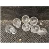 Image 3 : 7 Clear Glass Stemmed Wine Glasses