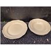 Image 1 : 3 Ivory Glazed Ceramic Plates and 2 Bowls
