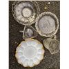 Image 1 : Pressed and Milk Glass Tableware Collection, 5 Pieces