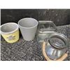 Image 1 : Plant Pots and Glass Jars Lot of Four