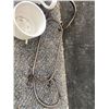 Image 5 : White Ceramic Pitcher, "Thanks Mom" Mug, and Metal Stand