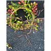 Image 2 : Decorative Wreath, Metal Jewelry Stand, and Costume Necklaces