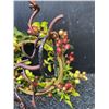 Image 3 : Decorative Wreath, Metal Jewelry Stand, and Costume Necklaces