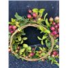 Image 5 : Decorative Wreath, Metal Jewelry Stand, and Costume Necklaces