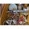 Image 6 : Wooden Jewellery Box With Costume Jewellery and Watches