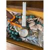 Image 8 : Wooden Jewellery Box With Costume Jewellery and Watches