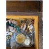 Image 9 : Wooden Jewellery Box With Costume Jewellery and Watches