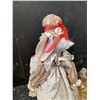 Image 3 : Decorative Lot: Fabric Mouse Doll, Stained Glass Angel, Straw Angel, Figurine