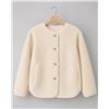 Image 1 : Uniqlo Women’s Pile-Lined Fleece Jacket – Off-White – Size Medium