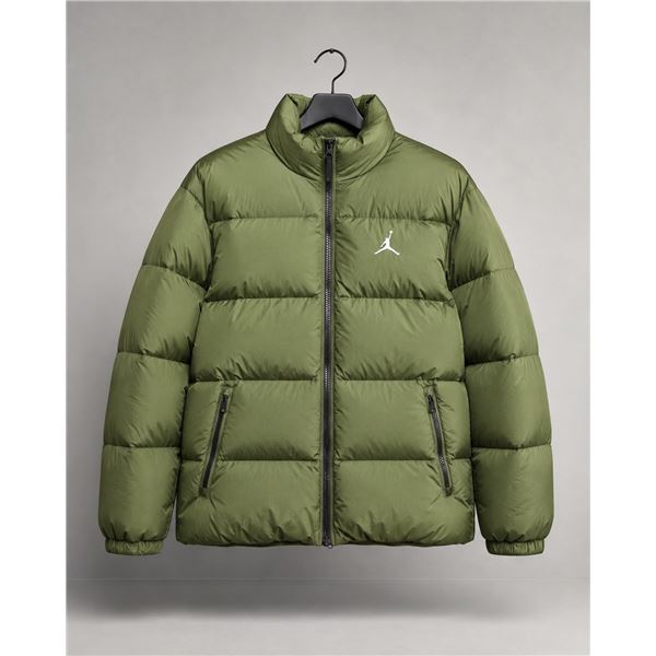 Jordan Men’s Puffer Jacket – Green – Size Large