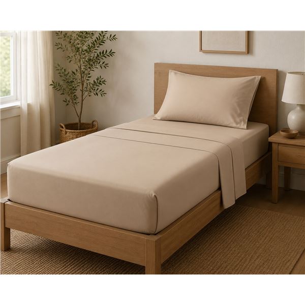 Sunset Taupe Twin Sheet Set – 3-Piece
