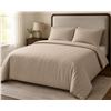 Image 1 : Sunset 320 Luxury Weave Duvet Cover Set – Taupe – Full Size