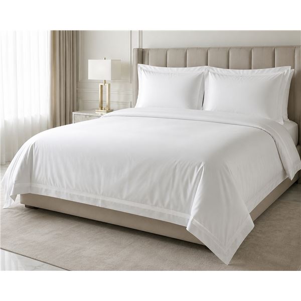 Hotel Collection White Duvet Cover Set – 3-Piece – King Size