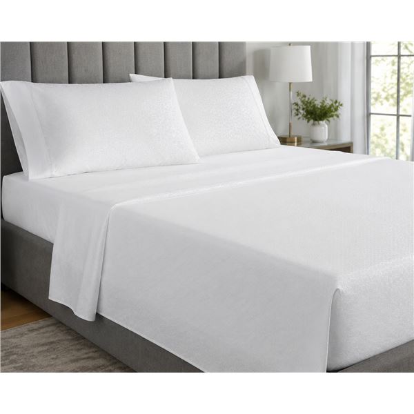 SOMÉ Continuous Cooling Performance Sheet Set – White – King Size