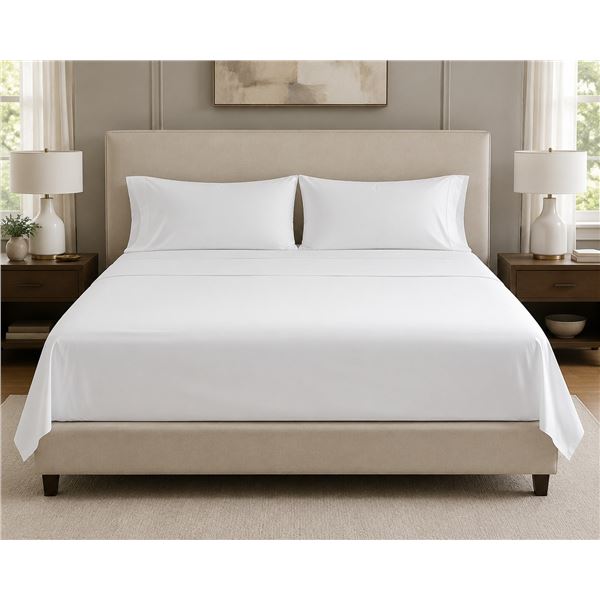 Kingsdown Royale 600 Thread Count Sheet Set – White – King Size