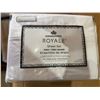 Image 2 : Kingsdown Royale 600 Thread Count Sheet Set – White – King Size