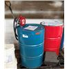 Image 1 : Qty 2 Metal 55-Gallon Drums: Citgo Pacemaker T-115 & Sullair AWF w/ Transfer Pump