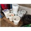 Image 3 : Qty 10 White 5-Gallon Pails CHLOR*RID Liquid Soluble Salt Remover