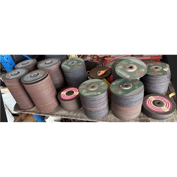Multiple Stacked Abrasive Cut-Off & Grinding Wheels, Sharpening Stones, etc Misc Brands & Sizes