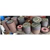 Image 1 : Multiple Stacked Abrasive Cut-Off & Grinding Wheels, Sharpening Stones, etc Misc Brands & Sizes