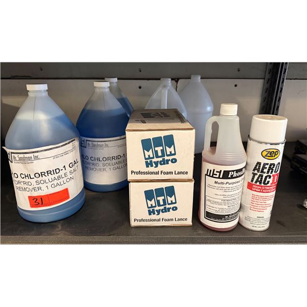 Multiple CHLORRID-1 Soluble Salt Removers, MTM Hydro Foam Lances, Zep Aero Tack Adhesive & Multi-Pur