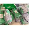 Image 10 : Contents of Shelf & Table: Multiple PPE Respirator Boxes, Hoods, Filters, RPB Lenses, Breathing Tube