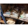 Image 21 : Contents of Shelf & Table: Multiple PPE Respirator Boxes, Hoods, Filters, RPB Lenses, Breathing Tube