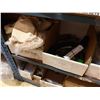 Image 23 : Contents of Shelf & Table: Multiple PPE Respirator Boxes, Hoods, Filters, RPB Lenses, Breathing Tube
