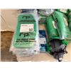 Image 3 : Contents of Shelf & Table: Multiple PPE Respirator Boxes, Hoods, Filters, RPB Lenses, Breathing Tube