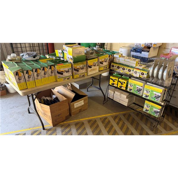 Contents of Shelf & Table: Multiple Dust Muzzle Collection Systems & Accessories, etc (shelf/table n