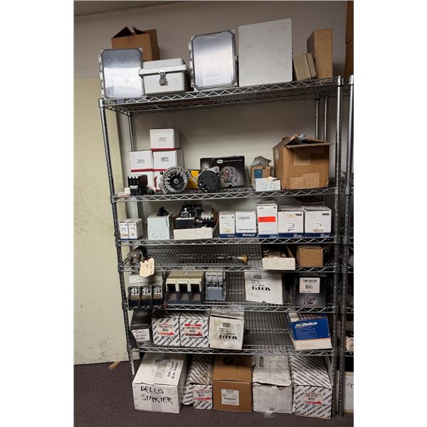 Contents of Shelf: Multiple Electrical Enclosures, Control Modules, Switches, Alternators, Circuit B
