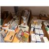 Image 10 : Contents of Shelf: Multiple Motors, Gauges, Relays, Switches, Fuses, Cables, Hardware, etc  (shelf n