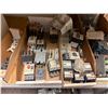 Image 12 : Contents of Shelf: Multiple Motors, Gauges, Relays, Switches, Fuses, Cables, Hardware, etc  (shelf n